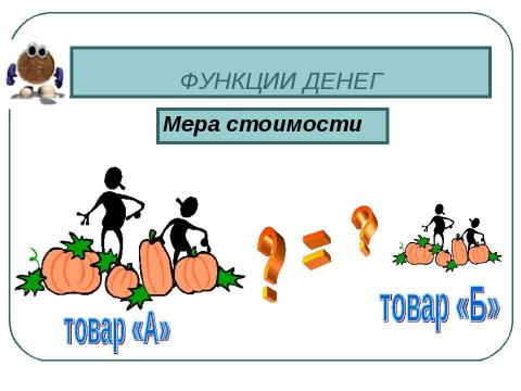 Презентация на тему "Деньги и их функции" по экономике