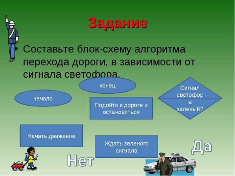 Презентация на тему "Типы алгоритмов: линейные и ветвление" по информатике