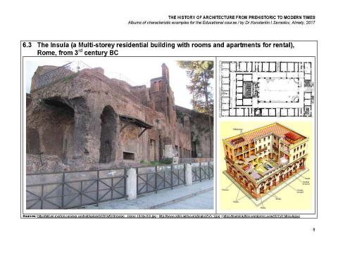 Презентация на тему "THE ANCIENT ROMAN ARCHITECTURE / The history of Architecture from Prehistoric to Modern times: The Album-6 / by Dr. Konstantin I.Samoilov. – Almaty, 2017. – 18 p." по истории