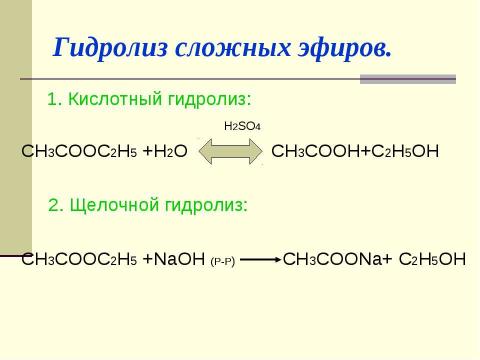 Презентация на тему "Сложные эфиры" по химии