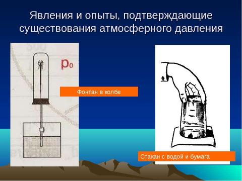 Презентация на тему "Вес воздуха. Атмосферное давление 7 класс" по физике