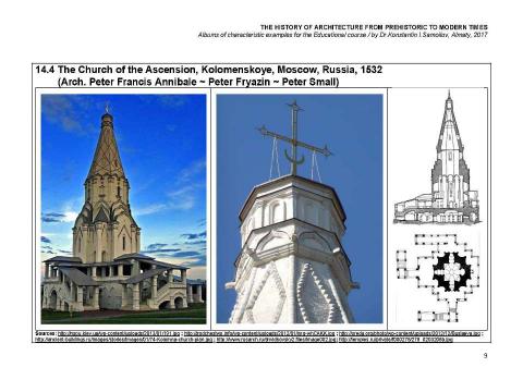 Презентация на тему "THE EASTERN EUROPE MIDDLE AGES AND NEW TIMES ARCHITECTURE / The history of Architecture from Prehistoric to Modern times: The Album-14 / by Dr. Konstantin I.Samoilov. – Almaty, 2017. – 18 p." по истории