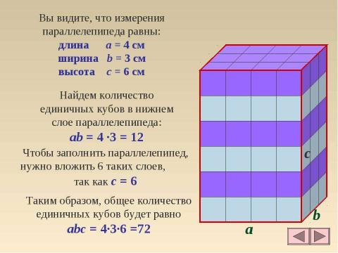 Презентация на тему "Параллелепипед и его объем" по математике