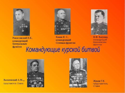 Презентация на тему "Курская дуга" по истории