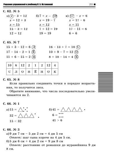 ГДЗ (решебник) по математике для 1 класса Петерсон Л.Г.