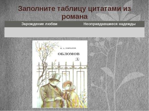 Презентация на тему "И. А. Гончаров «Обломов»" по литературе