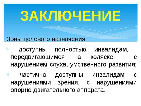 Презентация на тему "Доступно для инвалидов всех категорий" по окружающему миру