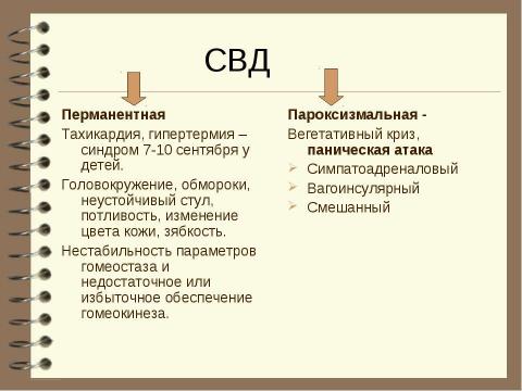 Презентация на тему "Патология вегетативной нервной системы" по медицине