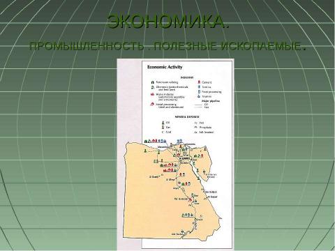 Презентация на тему "Египет. Экономико-географическая характеристика" по географии