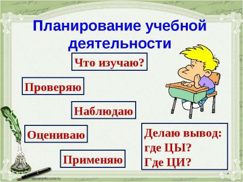 Презентация на тему "Учимся обозначать звук [ы] после звука [ц]" по русскому языку