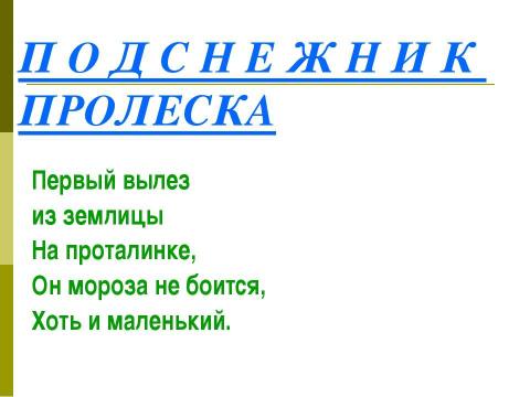 Презентация на тему "Мастерская весны" по окружающему миру